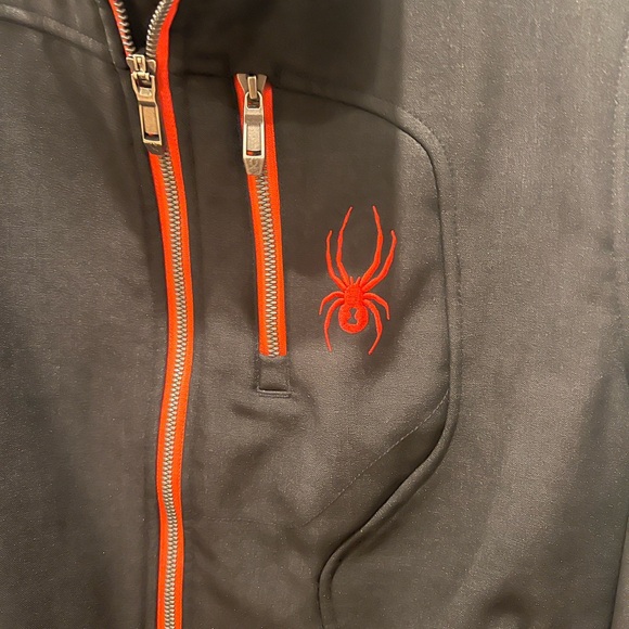 Spyder Black and red Mens size small zip up jacket - Picture 2 of 7